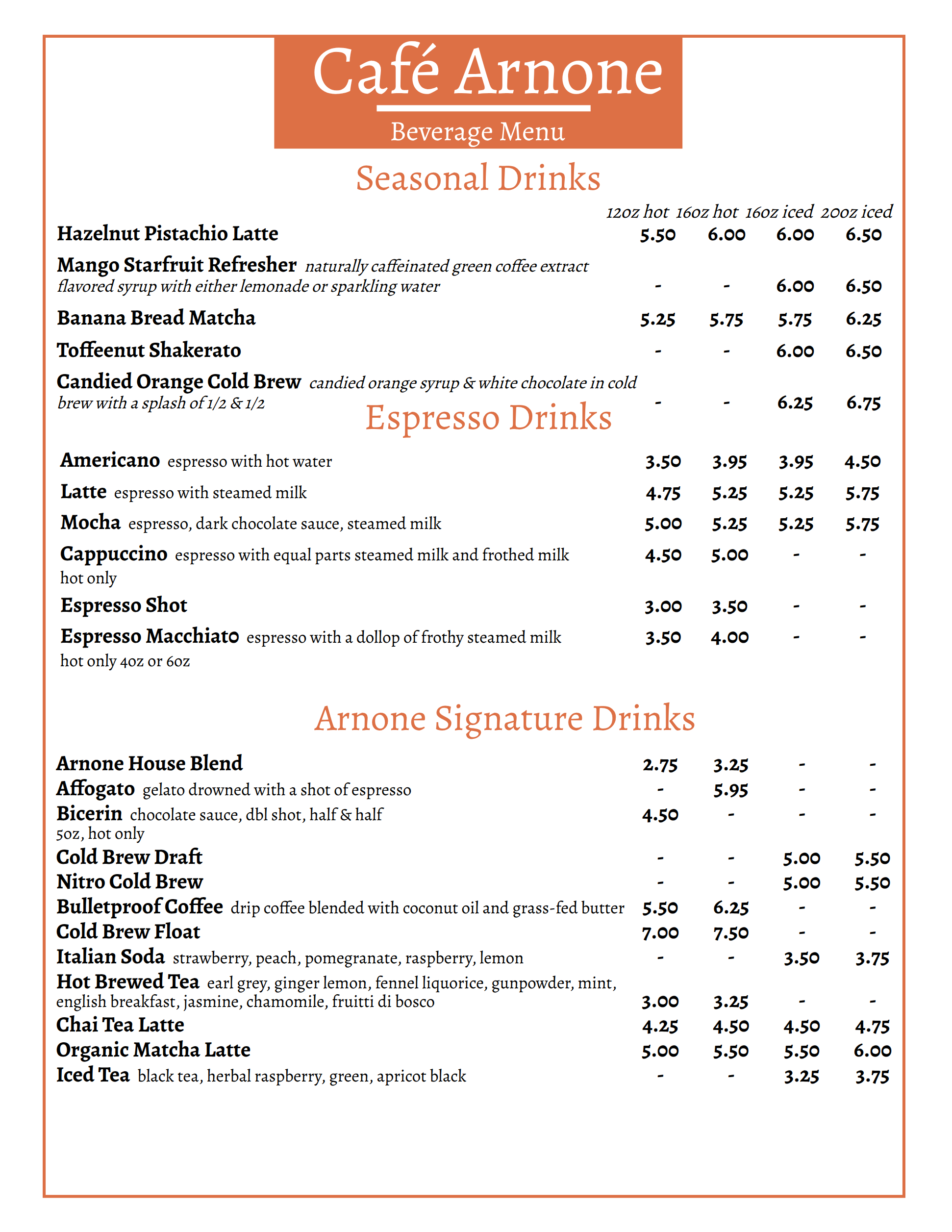 Café Arnone Italian Coffee Shop
